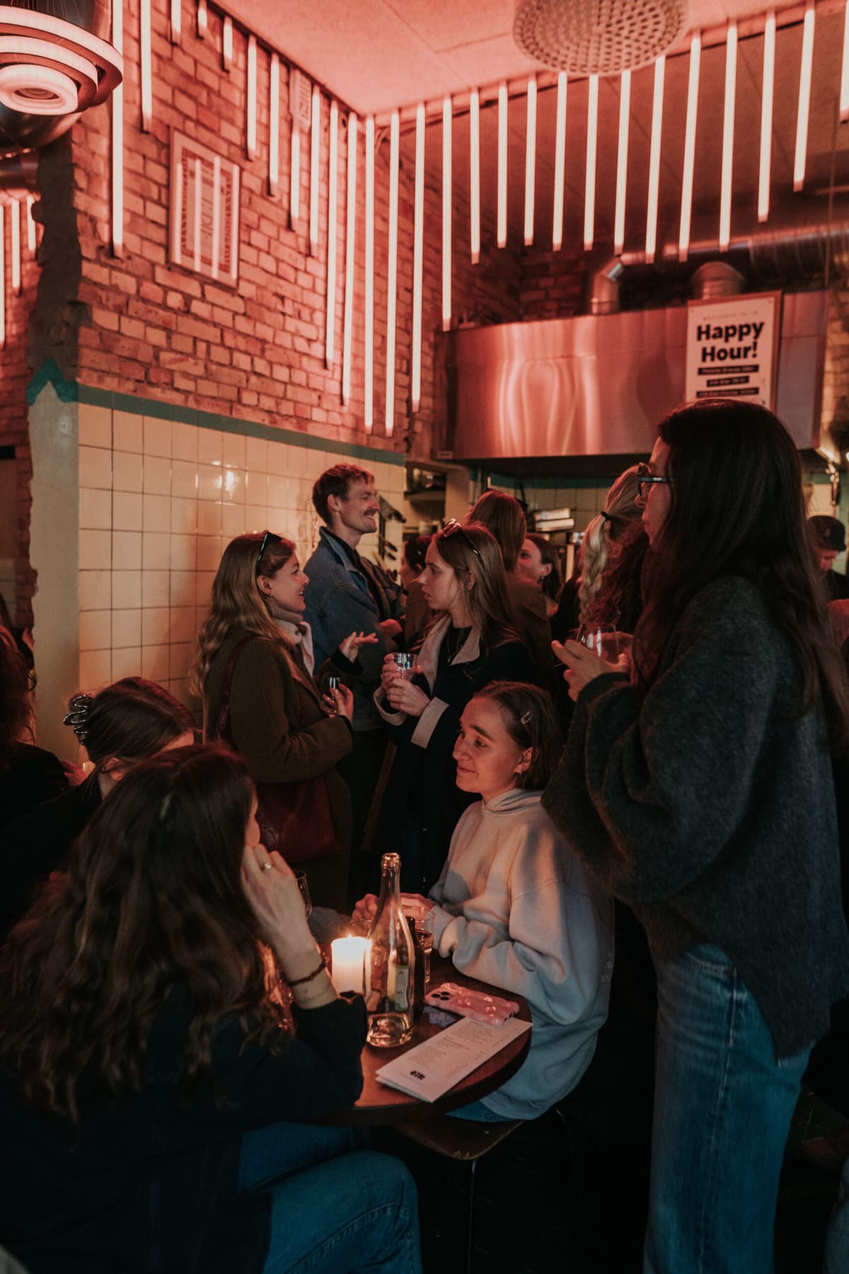 People standing in bar